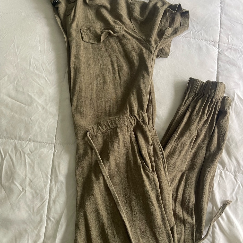 Women's Olive Jumpsuit
